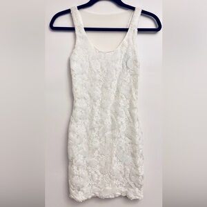 Allen Schwartz PRIVE’ White Lace Mini Dress